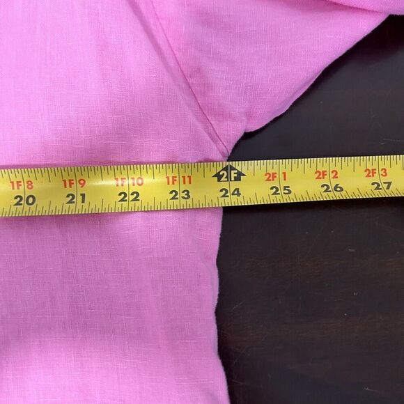 Fat Face Womens Saunton 100% Linen Pink Oversized Tunic Long Sleeve Top Size 12 - Picture 11 of 14